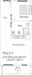2-Raum Wohnung – Neuer Markt 31, Rechlin – Bild 1