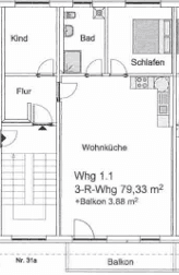 3-Raum Wohnung – Neuer Markt 31a, Rechlin – Bild 1